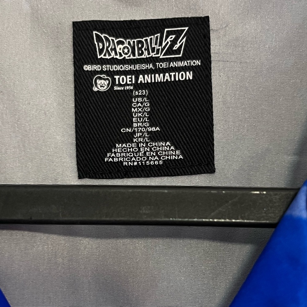 Dragon Ball Z Graphic Shirt in Blue and Yellow - Picture 3 of 4